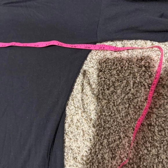 Athleta Black Long Sleeve Modal Dress – S Tall Soft Stretch Lounge Dress - Picture 6 of 8